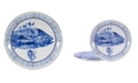 Golden Rabbit Fish Camp Enamelware Chargers, Set of 2
